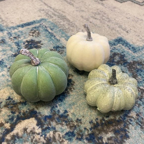 Hobby Lobby Other - Set of 3 Mini Rustic Faux Pumpkins for Farmhouse and Fall Decor
